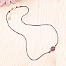 Amethyst bead necklace cotton string