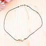 Howlit white bead necklace cotton string