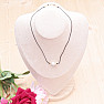 Howlit white bead necklace cotton string