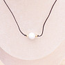 Howlit white bead necklace cotton string