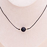 Lava stone bead necklace cotton string