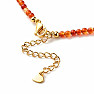 Carnelian bead necklace