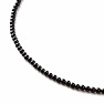 Agate black bead necklace