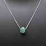 Amazonite with stainless steel chain