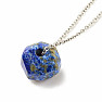 Lapis lazuli with stainless steel chain