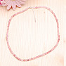 Strawberry cut crystal necklace 3.5 mm