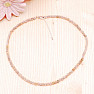 Sagenite crystal with rutile cut necklace 3.3 mm