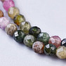 Tourmaline multicolor cut necklace 3.8 mm