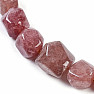 Crystal strawberry necklace made of large nuggets