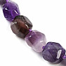 Amethyst necklace made of large nuggets