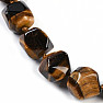 Tiger's eye necklace made of large nuggets