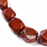 Red jasper necklace made of large nuggets