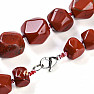 Red jasper necklace made of large nuggets