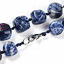 Quartz with sodalite necklace made of large nuggets