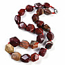 Red Jasper Rainbow Necklace Made of Large Nugget