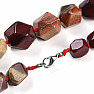 Red Jasper Rainbow Necklace Made of Large Nugget