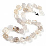 White agate necklace made of large nuggets