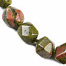 Unakite necklace made of large nuggets