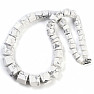 Magnesite (White Howlite) necklace made of cut beads