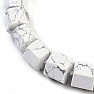 Magnesite (White Howlite) necklace made of cut beads