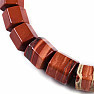 Red jasper necklace made of cut beads