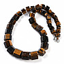 Tiger's eye necklace made of cut beads