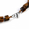 Tiger's eye necklace made of cut beads