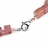 Crystal strawberry necklace made of cut beads