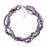 Amethyst exclusive necklace with sparkling beads