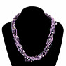 Amethyst exclusive necklace with sparkling beads