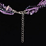 Amethyst exclusive necklace with sparkling beads