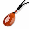 Carnelian Drop pendant on a string