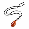 Carnelian Drop pendant on a string