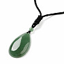 Aventurine green Drop pendant on a string