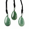 Aventurine green Drop pendant on a string