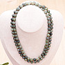 Jade green satin necklace