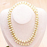 Jadeite yellow satin necklace