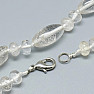 Crystal ovals and rondels necklace