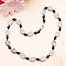 Dalmatian jasper and black agate designer necklace