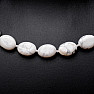 Magnesite (Howlite white) oval necklace