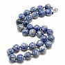 Quartz with sodalite bead necklace 10 mm