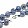 Quartz with sodalite bead necklace 10 mm