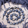 Quartz with sodalite bead necklace 12 mm