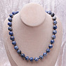 Quartz with sodalite bead necklace 12 mm