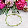 Olivine bracelet extra AA quality cut beads