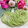 Olivine bracelet extra AA quality cut beads