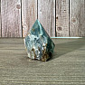 Onyx blue raw polished point 9