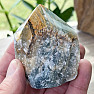 Onyx blue raw polished point 1