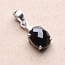 Silver pendant with cut onyx Ag 925 06086 ONY