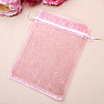 Organza gift bag 13 x 18 cm pink